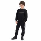 Boys Black Logo Joggers, 1, hi-res