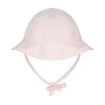 Baby Girls Pink Logo Sun Hat