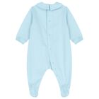 Blue Teddy Bear Logo Babygrow, 3, hi-res