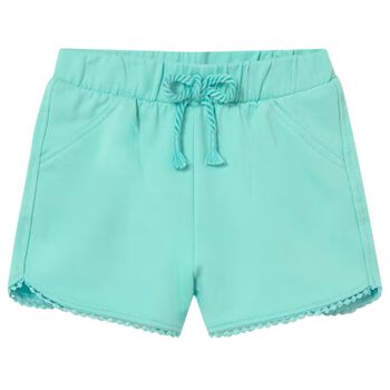 Younger Girls Aqua Shorts