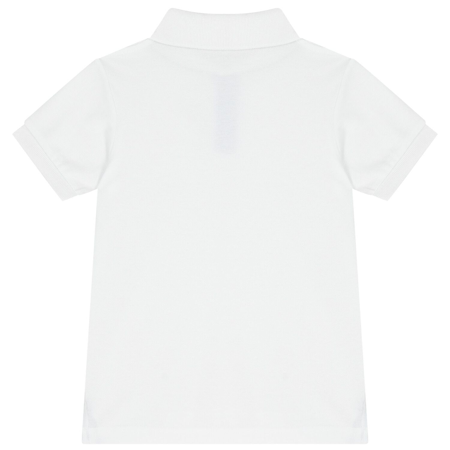 Boys White Logo Polo Shirt, 3, hi-res image number null