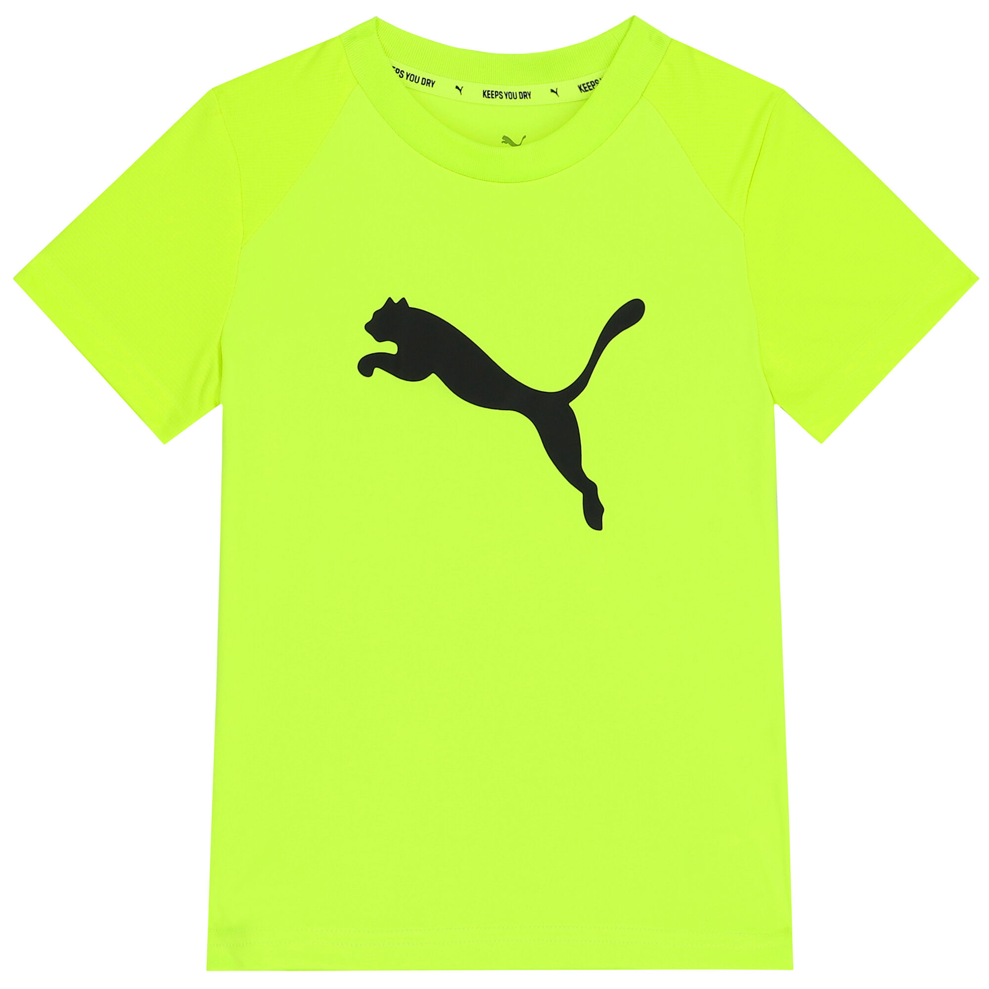 Puma Neon Green Logo T Shirt Junior Couture UAE