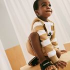 Boys Black Velcro Sandals, 1, hi-res