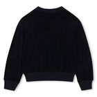 Girls Navy Blue Logo Sweatshirt, 1, hi-res