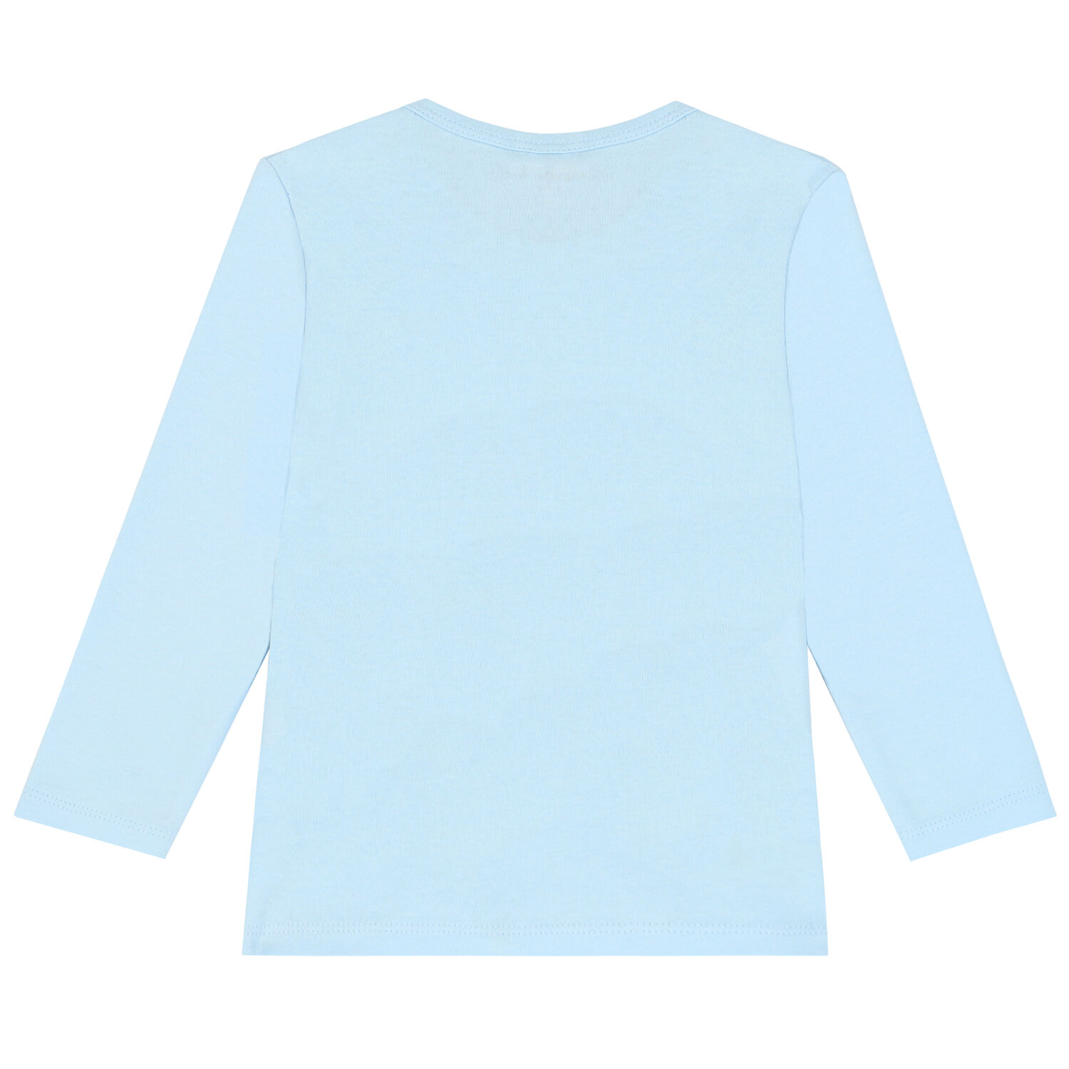 Baby Boys Blue Logo Long Sleeve Top, 1, hi-res