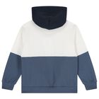 Boys Ivory & Blue Tracksuit Set ( 3 Piece ), 1, hi-res