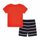 Boys Red & Navy Short Set, 1, hi-res