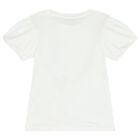 Girls White Camera T-Shirt, 1, hi-res