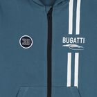 Boys Blue Logo Hooded Zip Up Top, 1, hi-res