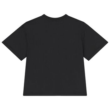 Girls Black Logo T-Shirt