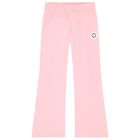Girls Pink Logo Leggings, 1, hi-res