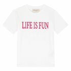 Girls White T-Shirt, 1, hi-res