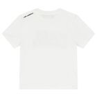 Boys White Logo T-Shirt, 2, hi-res