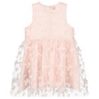 Girls Pink Butterfly Dress, 1, hi-res
