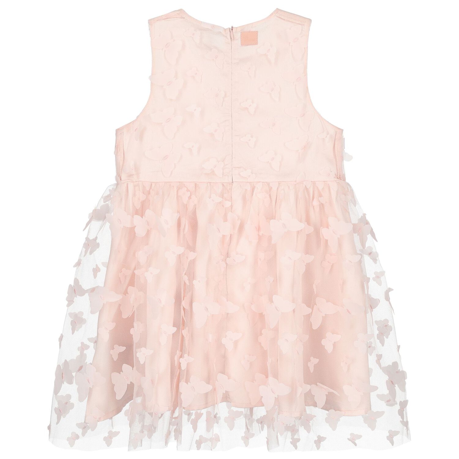 Girls Pink Butterfly Dress, 1, hi-res image number null