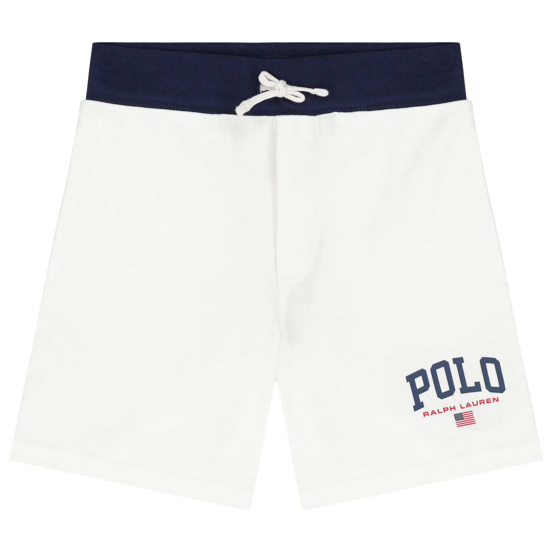 Boys white polo shorts shop