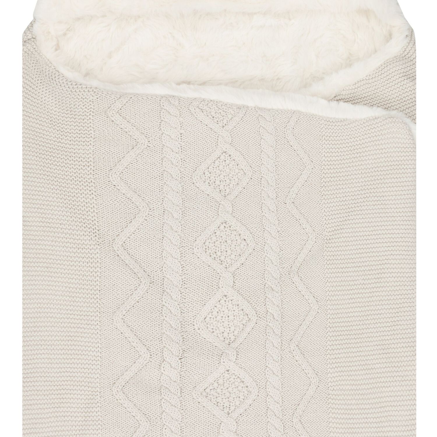 Ivory Knitted Baby Nest, 2, hi-res