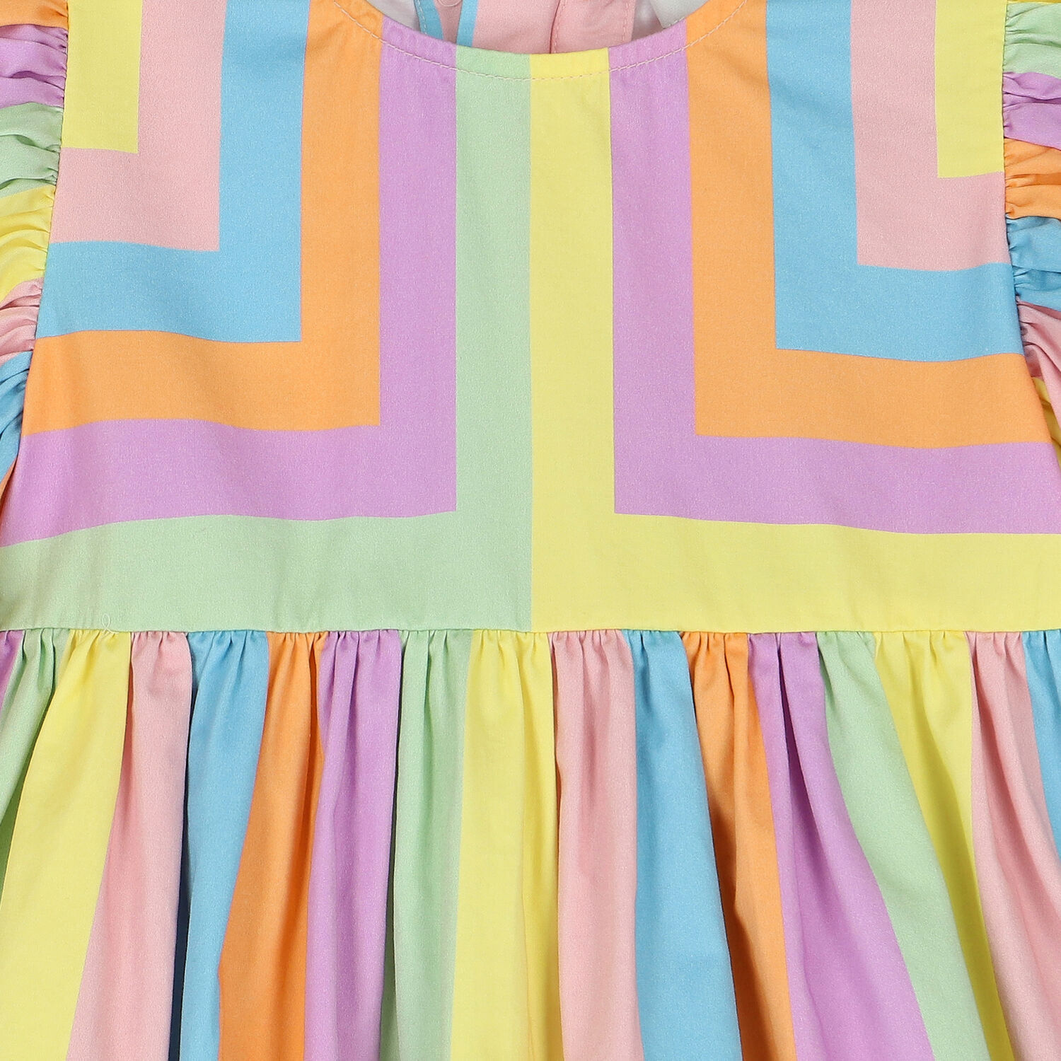 Girls Multi-Colored Striped Dress, 1, hi-res image number null