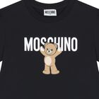 سويتشيرت بنات بشعار تيدي باللون الأسود, 4, hi-res