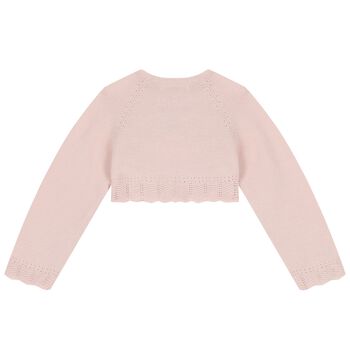 Baby Girls Pink Bolero Cardigan