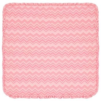 Baby Girls Pink Poudra Zig Zag Blanket