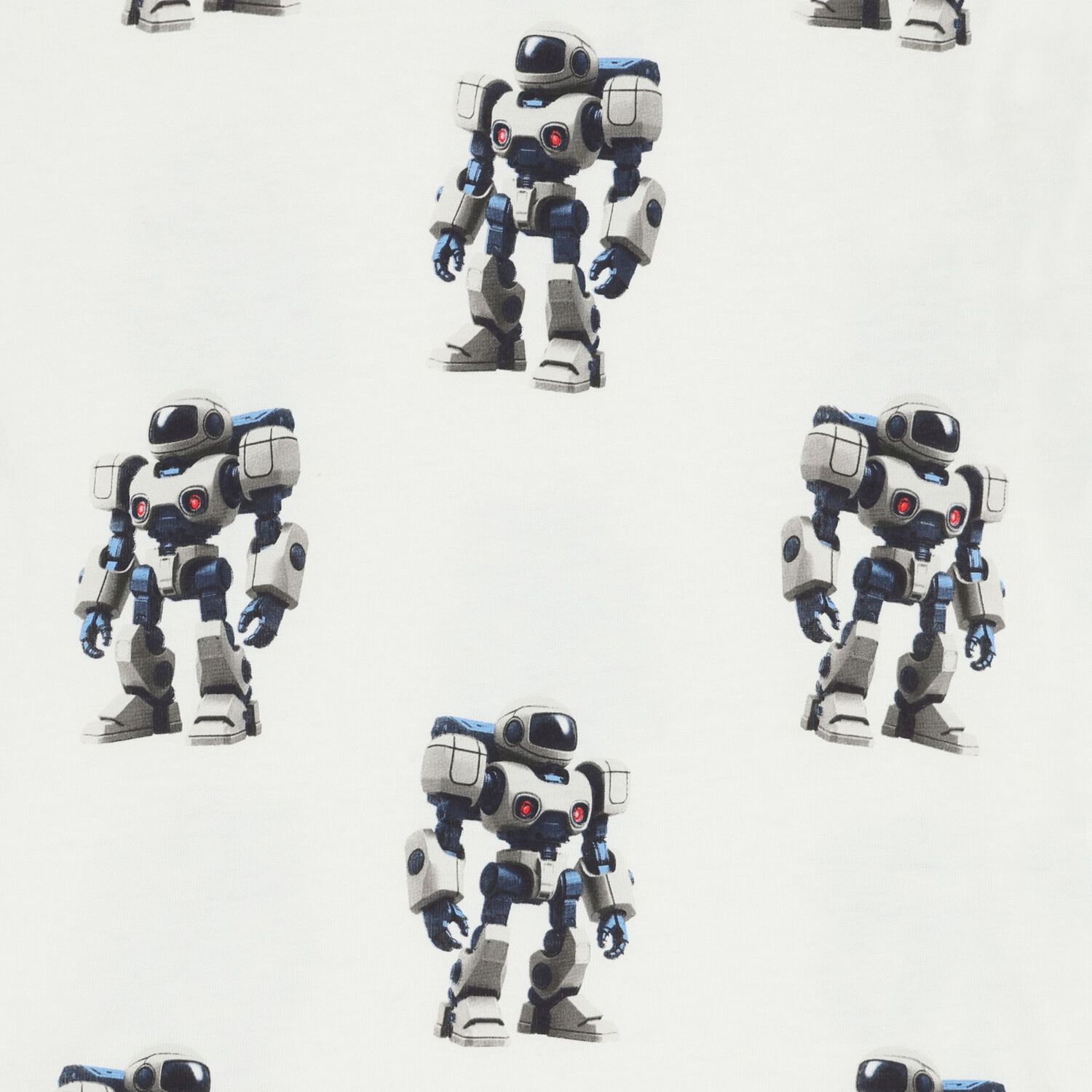 Boys Ivory Robot T-Shirt, 1, hi-res
