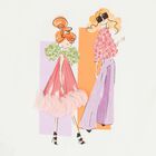 Girls White Sequin T-Shirt, 3, hi-res