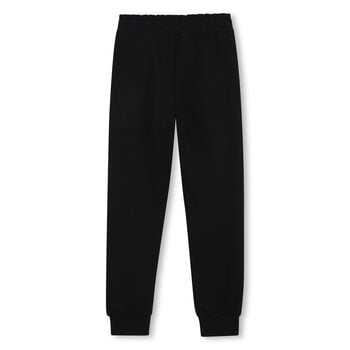 بنطال رياضي باللون أسود للأولاد بشعار 