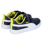 Boys Navy Courtflex Trainers, 2, hi-res