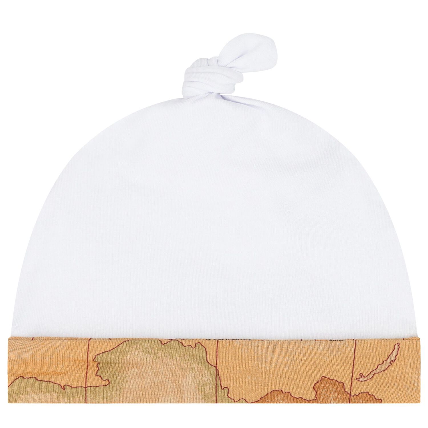 White & Beige Geo Map Romper Set, 1, hi-res image number null