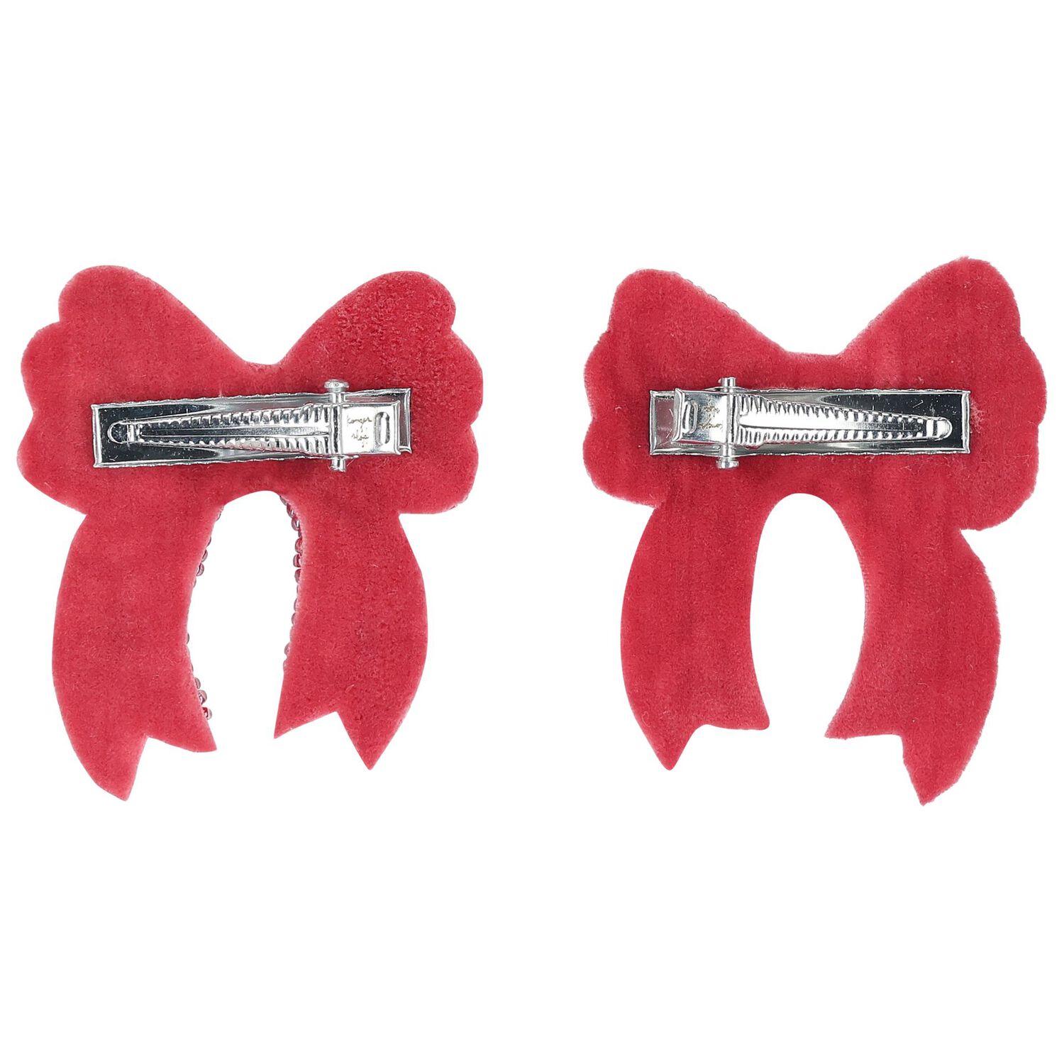 Girls Pink Bow Sequin Hairclips ( 2-Pack ), 1, hi-res