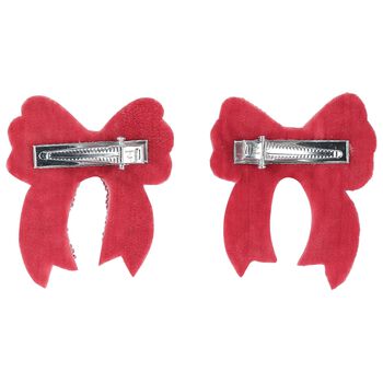 Girls Pink Bow Sequin Hairclips ( 2-Pack ), 1 Girls Pink Bow Sequin Hairclips ( 2-Pack )