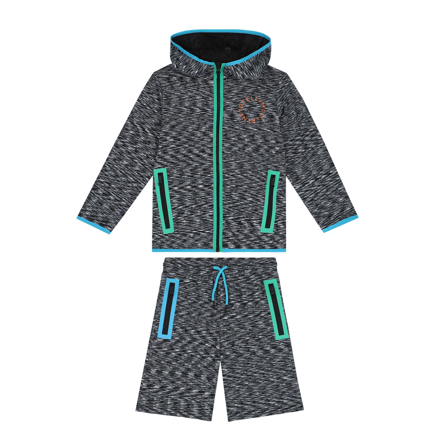 طقم شورت رياضي باللون الأسود للأولاد, 1, hi-res