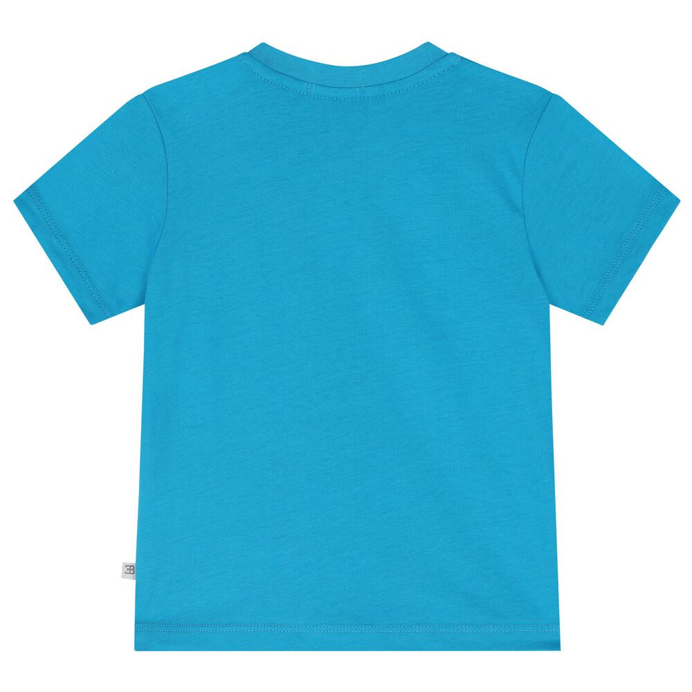 Bugatti Junior Younger Boys Blue Logo T-Shirt | Junior Couture UAE