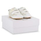 Baby Boys Ivory Logo Pre Walker Shoes, 1, hi-res