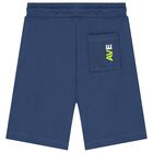 Boys White, Green, & Navy Blue Shorts Set, 1, hi-res