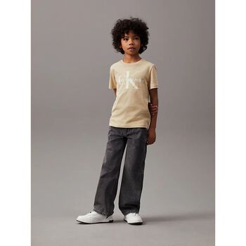Boys Beige Logo T-Shirt