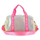 Girls Pink & Silver Sequin Duffel Bag ( 32cm ), 1, hi-res