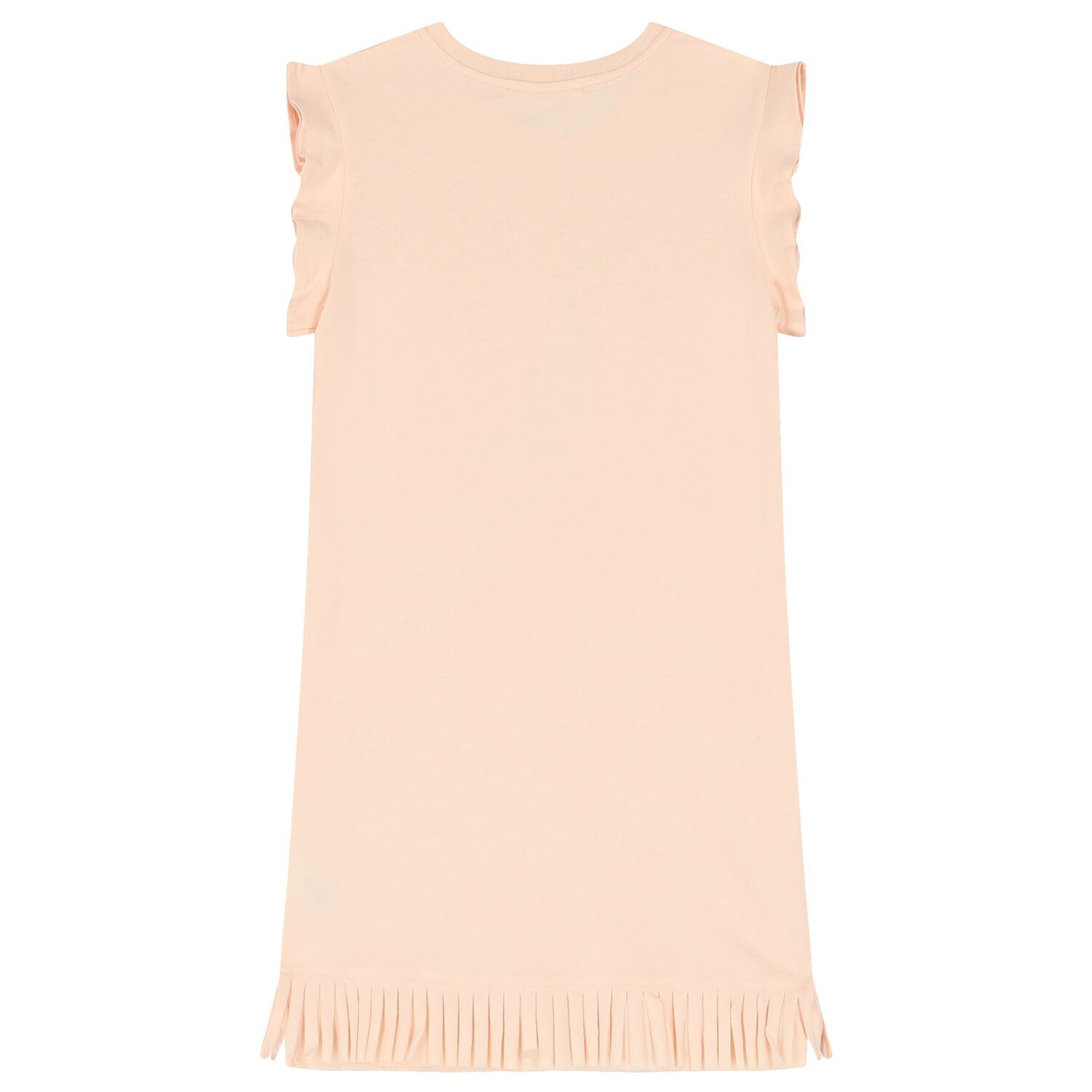 فستان بنات بالشعار باللون الوردى, 1, hi-res