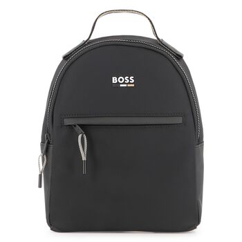 BOSS Black Faux Leather Backpack, 1 Black Faux Leather Backpack