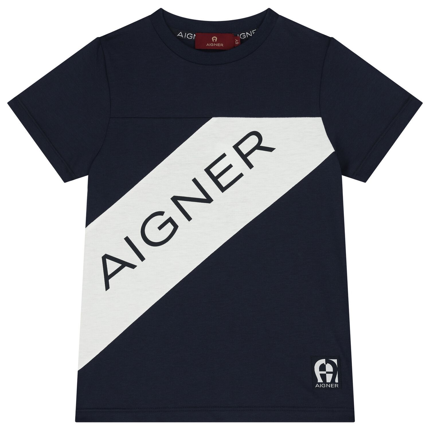 Boys Navy Blue Logo T-Shirt, 1, hi-res image number null