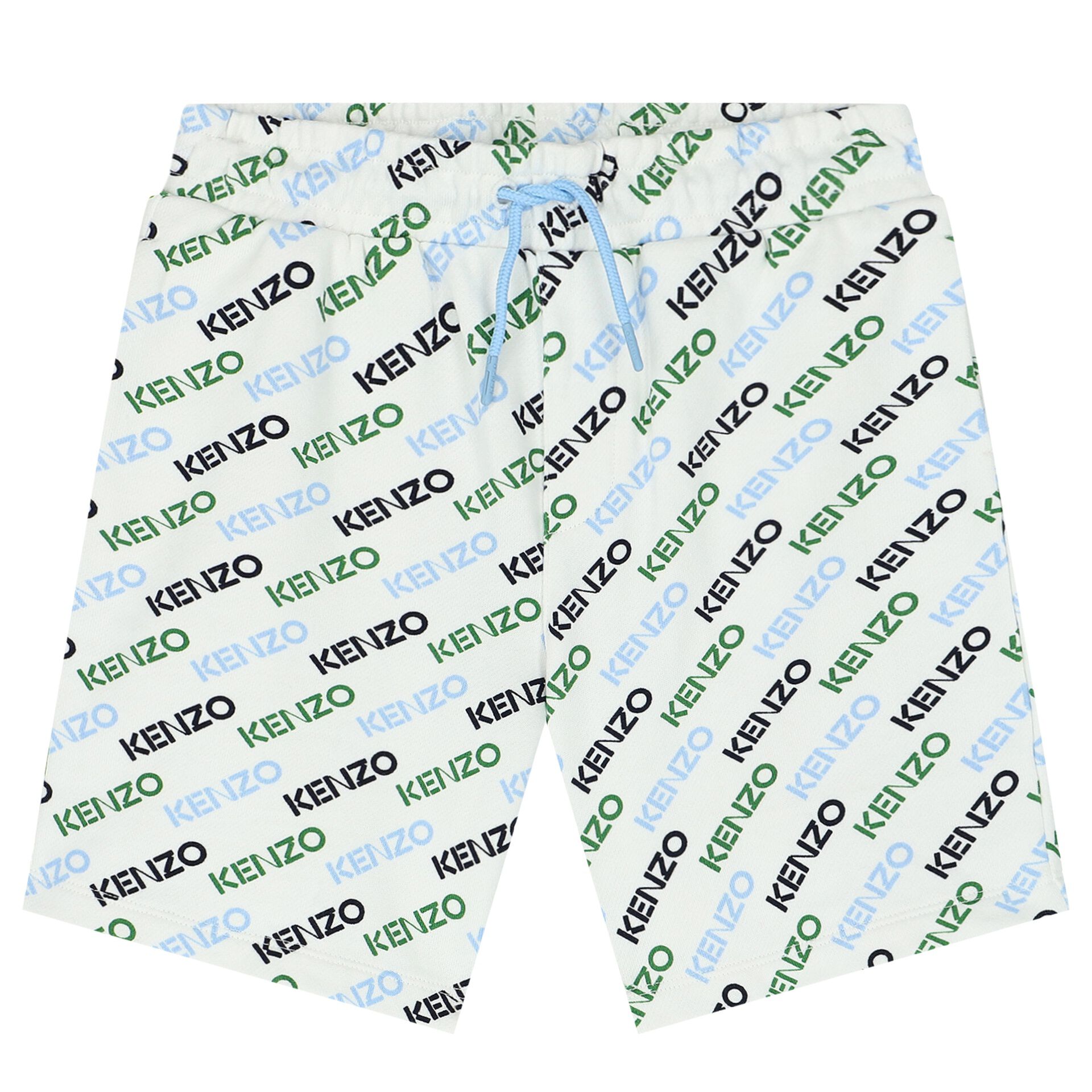 KENZO KIDS Boys Ivory Logo Shorts Junior Couture UAE