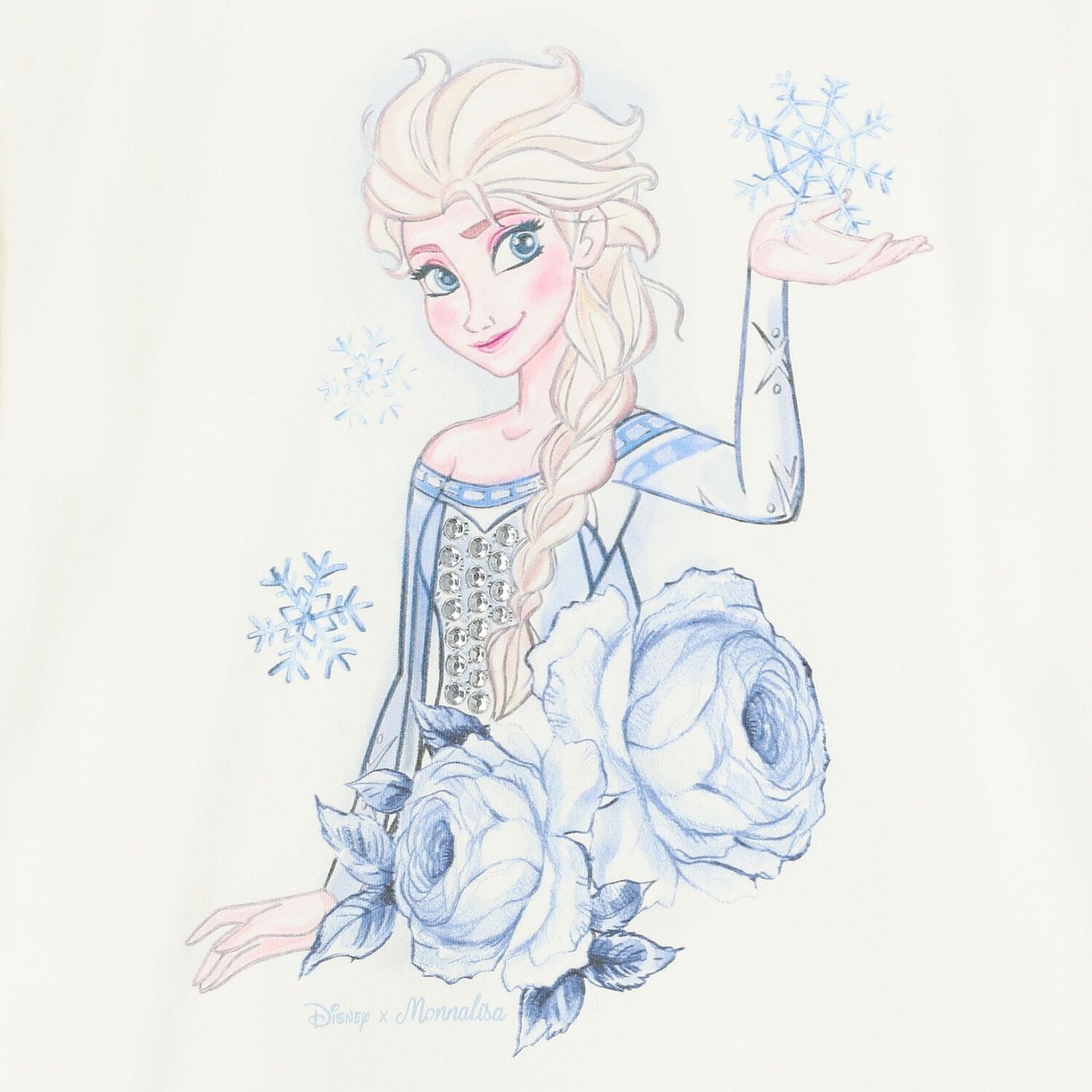 فستان بنات بطبعة ديزني باللون العاجي, 1, hi-res image number null