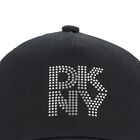 Girls Black Logo Cap, 1, hi-res