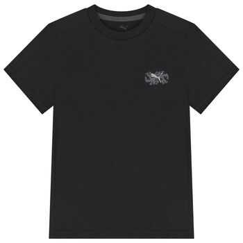 Boys Black Logo T-Shirt