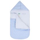 Baby Boys Blue Geometric Reversible Nest, 2, hi-res