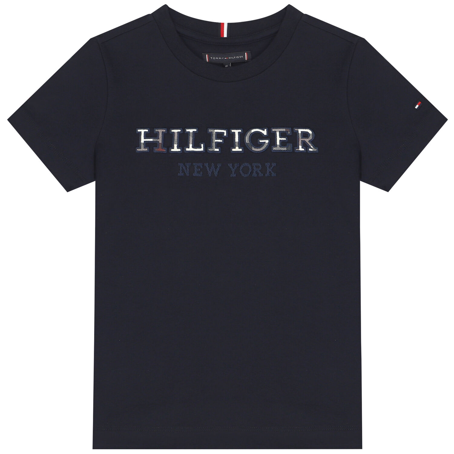 Boys Navy Blue Logo T-Shirt, 3, hi-res image number null