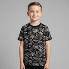 Boys Black Logo T-Shirt, 1, hi-res