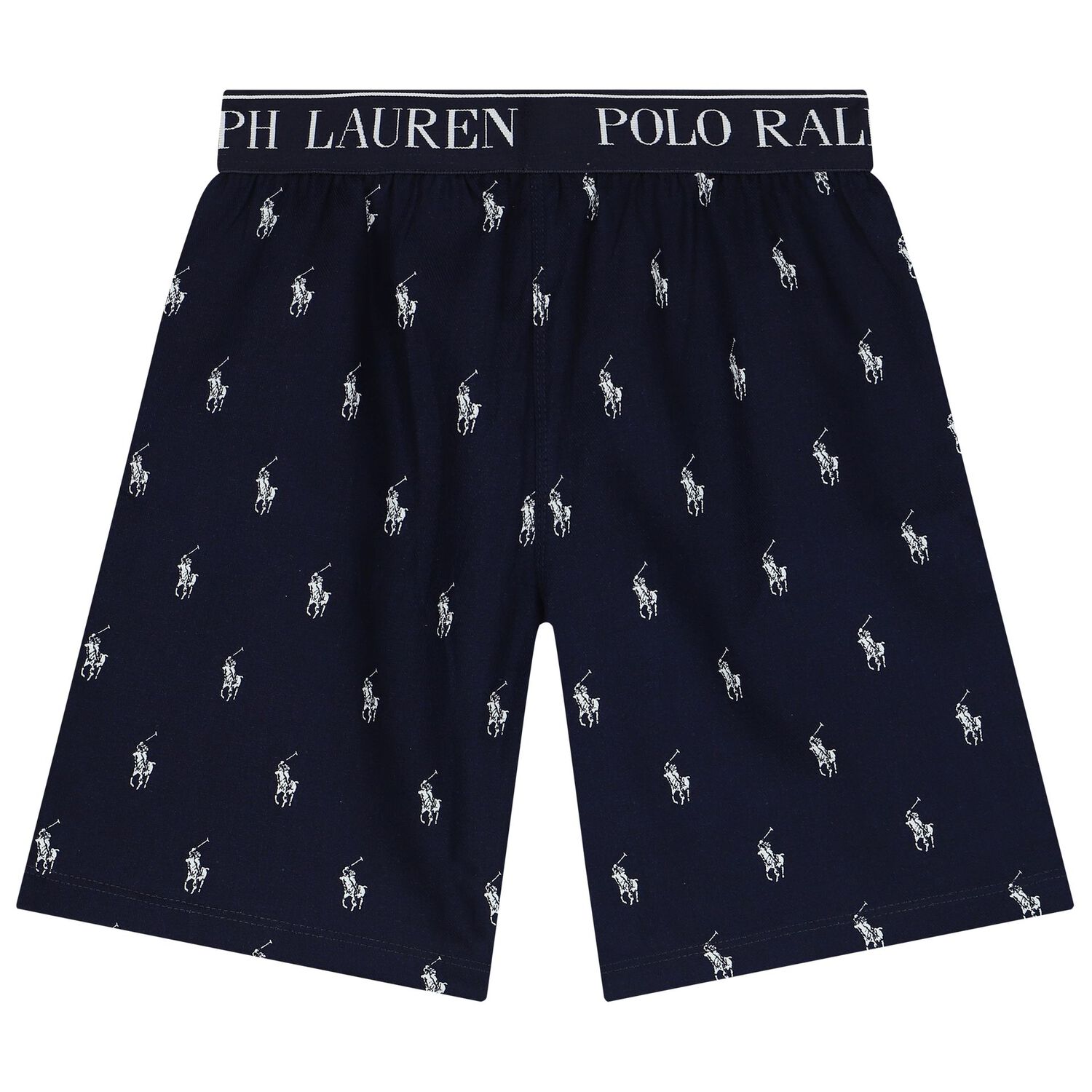 بيجاما أولاد بالشعار باللون الأبيض والكحلي, 1, hi-res