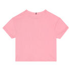 Girls Pink Logo T-Shirt, 3, hi-res
